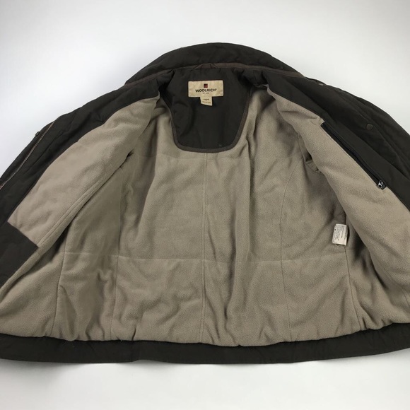 Woolrich Womens Jacket Brown Zip Up Lined Pocket L - Picture 4 of 8